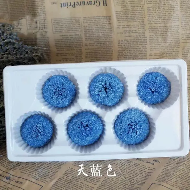 8pcs blue 8 шт./3-4 см консервированный помпон для мамы, цветок этернелл, цветок этернелл, цветочный Декор для дома на свадьбу, День Святого Валентина, Подарочная коробка для декора, Роза этернелли - Цвет: 8pcs blue
