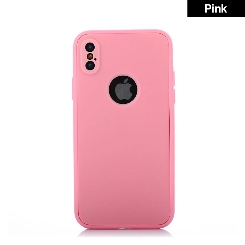 360 градусов полный Чехол для iPhone XR XS MAX X 8 Plus 7 6 6S Plus Мягкий силиконовый чехол s передняя ЗАДНЯЯ ЗАЩИТА ТПУ чехол для XR - Цвет: T2