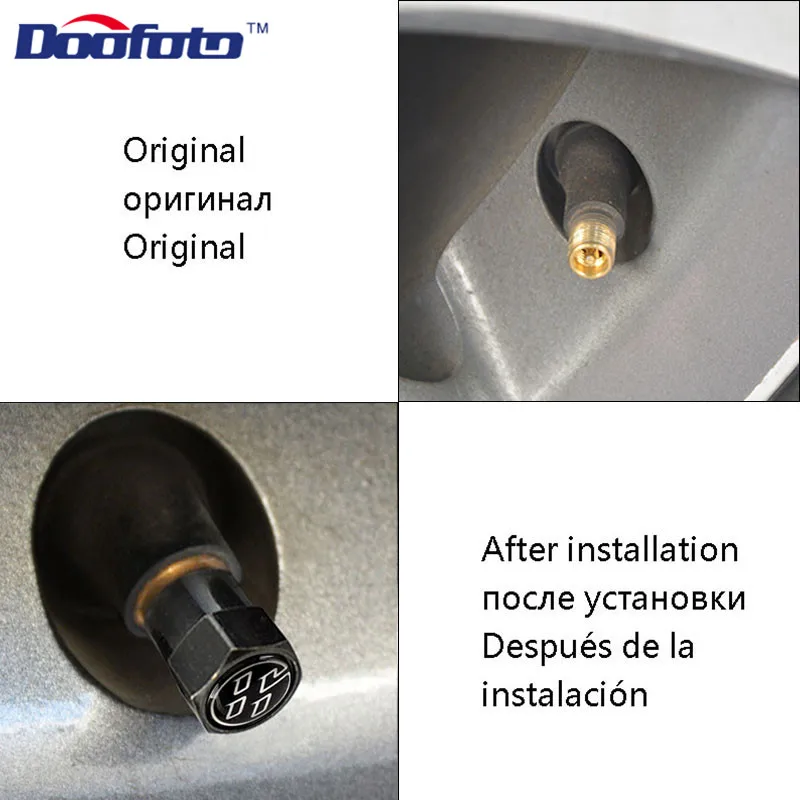 Колпачки для автомобильного клапана Doofoto 4x Toyota 86 Corolla CHR RAV4 Avensis T25 Auris Camry