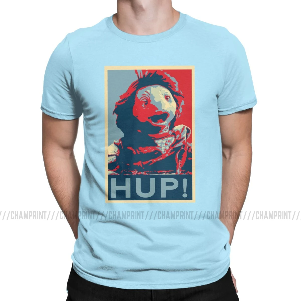 Hup The Dark Crystal Age Of Resistance мужские футболки Shepard Fairey Hope постер Новинка Тройники футболка с круглым вырезом подарок идея одежда - Цвет: Небесно-голубой