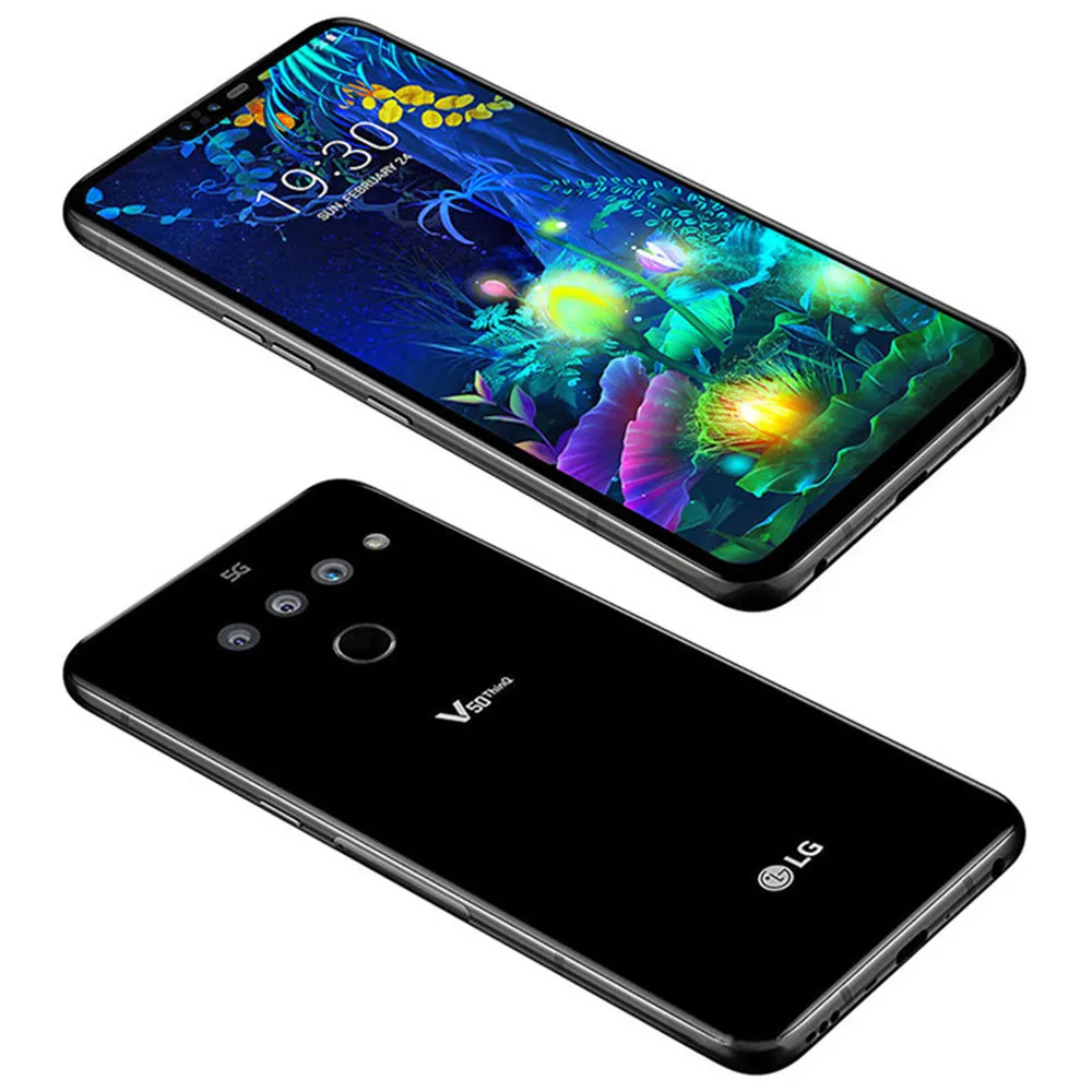 LG V50 ThinQ 5G V500N Original Cellphone 6.4" 6GB RAM 128GB ROM Octa Core NFC Snapdragon Korean Version Unlocked Mobile Phone iphone 11 refurbished