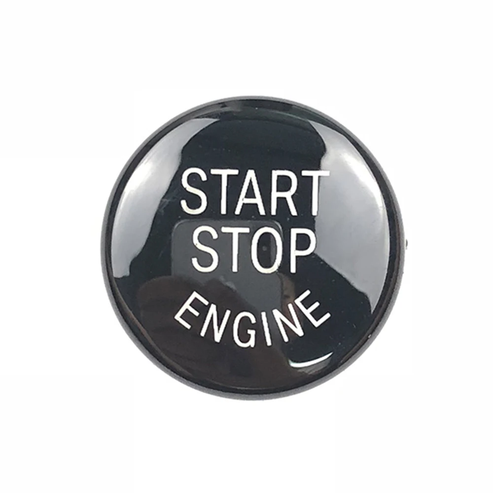 Start Button Push Button 3D Carbon Fiber Vinyl Stop Button Replace Upgrade Car-Styling Car Decoration E Chassis ABS