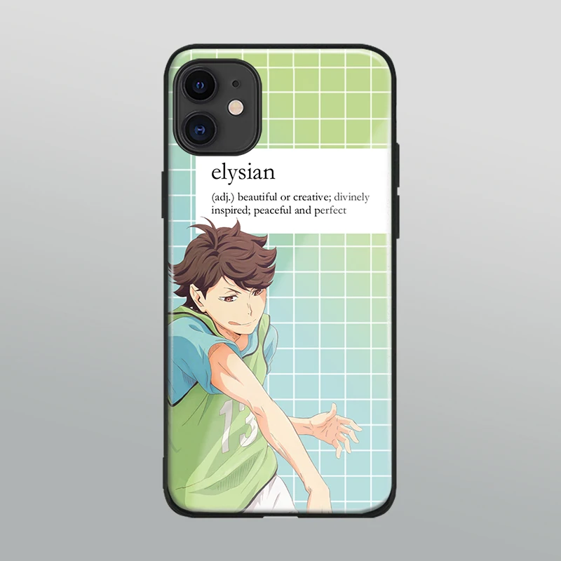 Toru Oikawa Haikyu! Стеклянный чехол для телефона iPhone 6s 7 8 x xr xs 11 12 mini pro max Samsung S note 9 10 20