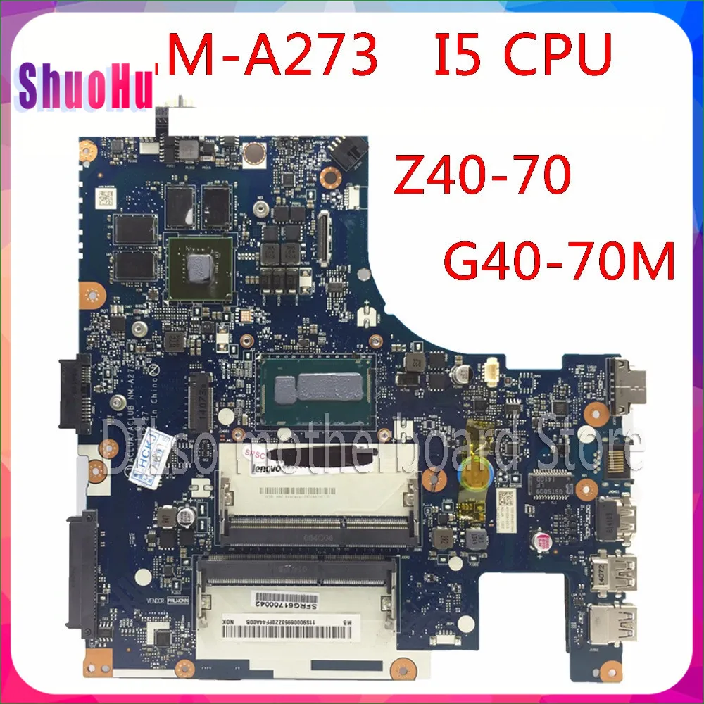 KEFU NM-A273 ACLUA/ACLUB 840M/820M тестовый Оригинал для Lenovo Z40-70 I5 материнская плата DDR3 HM76