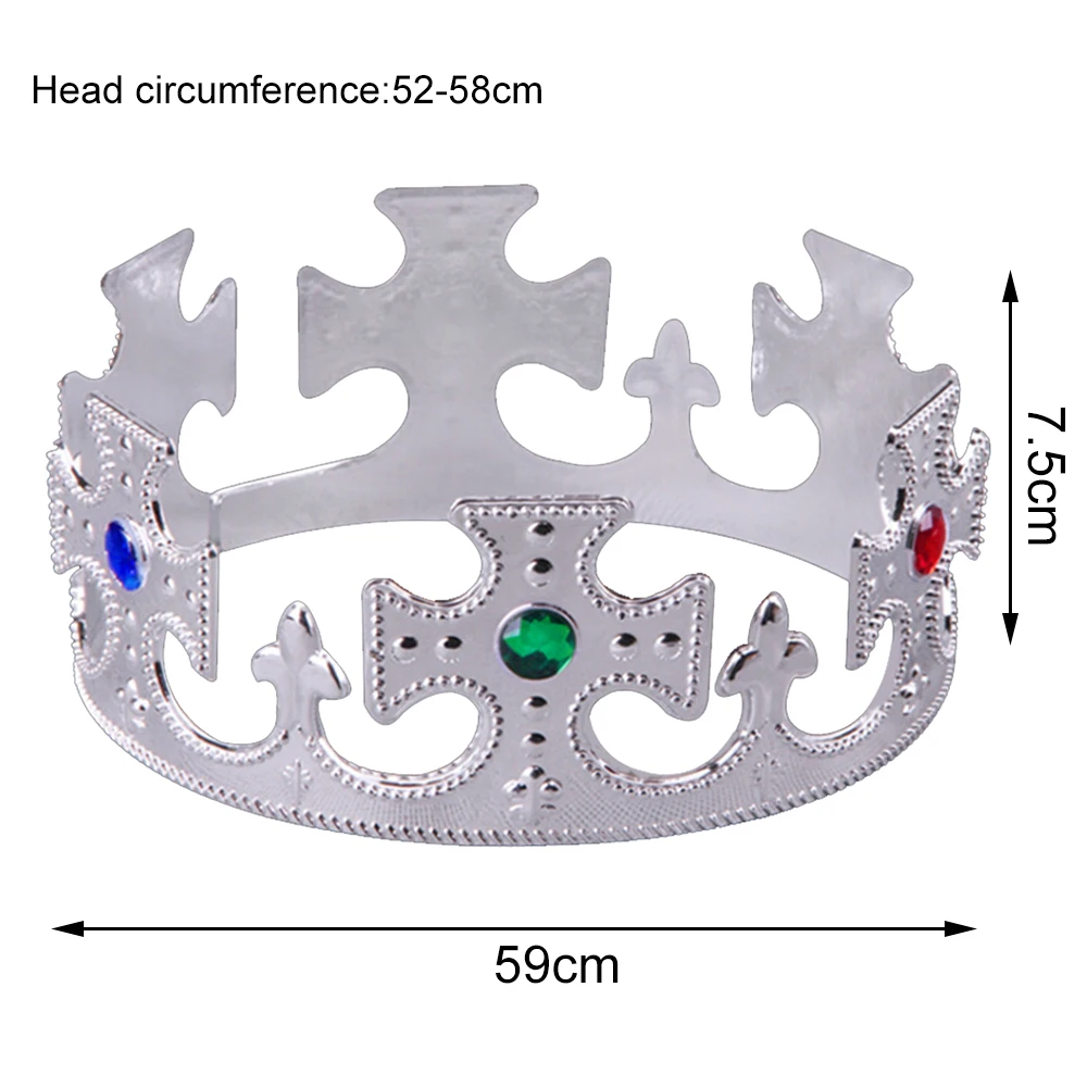 Игрушечная корона на день рождения, Императорская корона, детские игрушки с днем рождения, украшение для вечеринки, Королевский Король, пластиковая Корона, принц, аксессуар для костюма