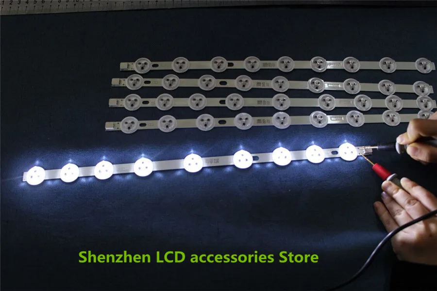 

LED backlight strip 40" 39" NDV REV1.0 ABC For TOSHIBA 40L3433DG VESTEL VES390UNDC-01 VES400UNDS-01 VES400UNDS-02 NEW　3V