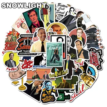 

Hot 50Pcs/Pack New TV Show Better Call Saul Waterproof Sticker For Luggage Phone Laptop Moto Bicycle Guitar Decor PVC Stickers