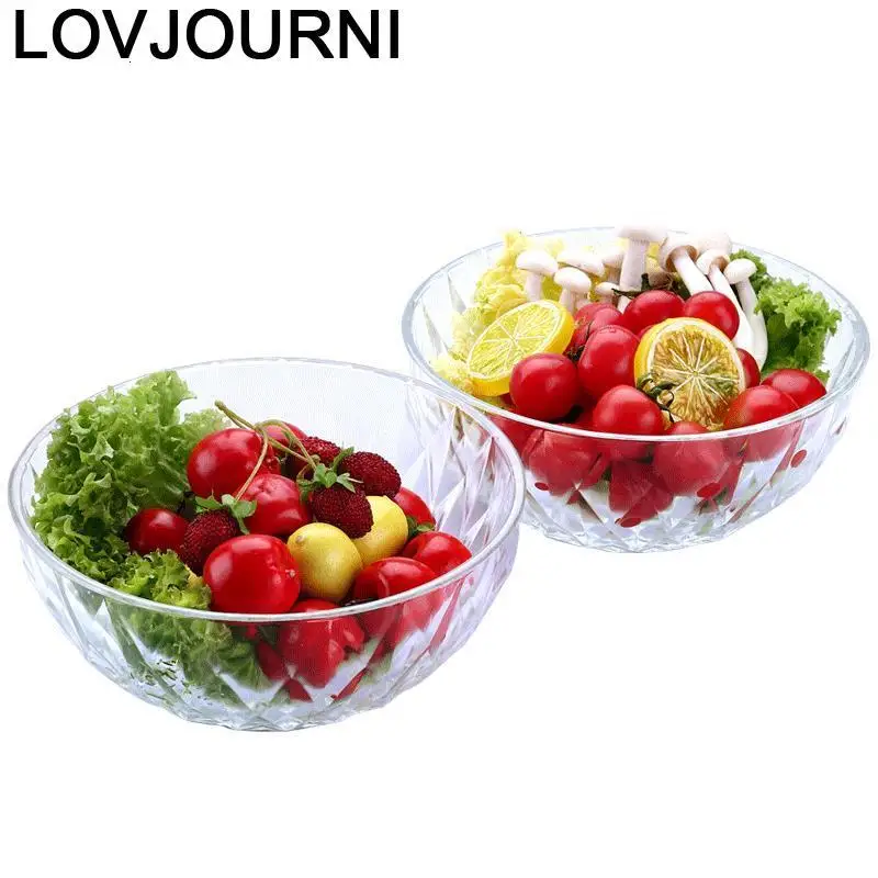 Контейнер для салата Tazones Baby Saladeira Кокосовая тарелка обеденный набор фруктов лапша столовые приборы посуда столовая посуда Frutero стеклянная чаша
