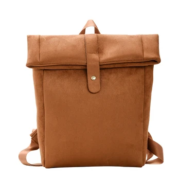 

AUAU-Simple Matte Velvet Backpack Fashion Handbags Casual Atmosphere