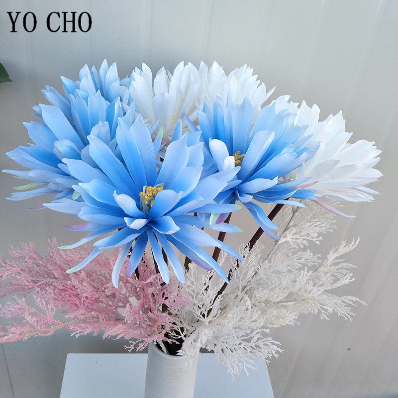 Yo Cho Fiore Artificiale Fiori Di Seta Epiphyllum Singolo Ramo Notte Fioritura Cereus Disposizione Dei Fiori Fai Da Te Bouquet Da Sposa Complementi Ar