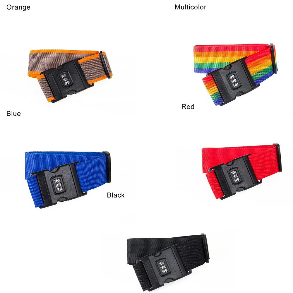 2 Meters Word Rainbow Password Lock Packing Bag Storage Bag With Storage Strap Convenient And Practical Protect Your Suitcase