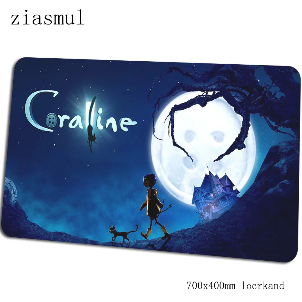 Coraline коврик для мыши 700x400x3 мм игровой коврик для мыши большой коврик для геймера подарок игровой компьютерный стол Клавиатура со встроенной мышью гель большие игровые коврики - Цвет: Size 700x400x3mm