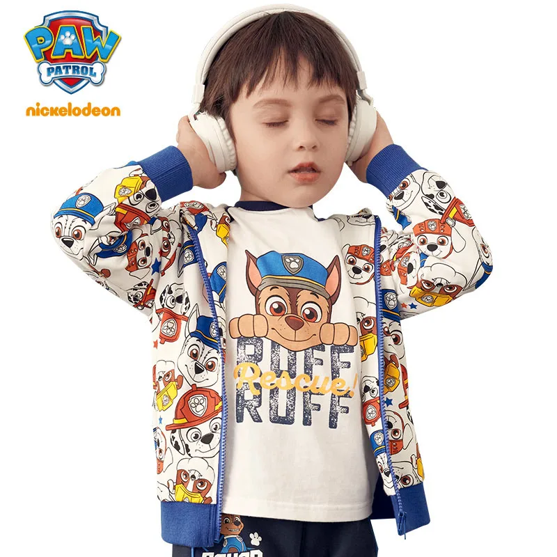 Coat Детская одежда с героями мультфильма «Щенячий патруль»; Новинка года; сезон осень-зима; детская одежда для мальчиков; толстовки с капюшоном; детская бейсбольная форма; комплект одежды для мальчиков - Цвет: Coat