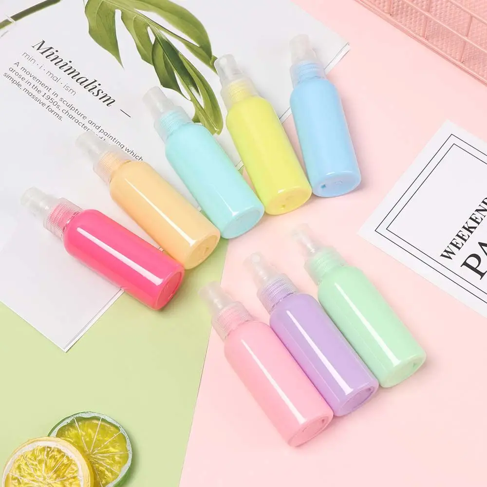 1PC Candy Color Lotion Shampoo Daily Life Refillable Empty Bottles Perfume Bottle Spray Bottle Cosmetic Container