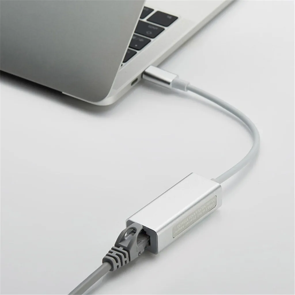 USB C к RJ45 Ethernet адаптер USB 3,1 Тип C сетевой адаптер 1000 Мбит/с проводной 100 м без привода сетевой карты USB к rj45 адаптер