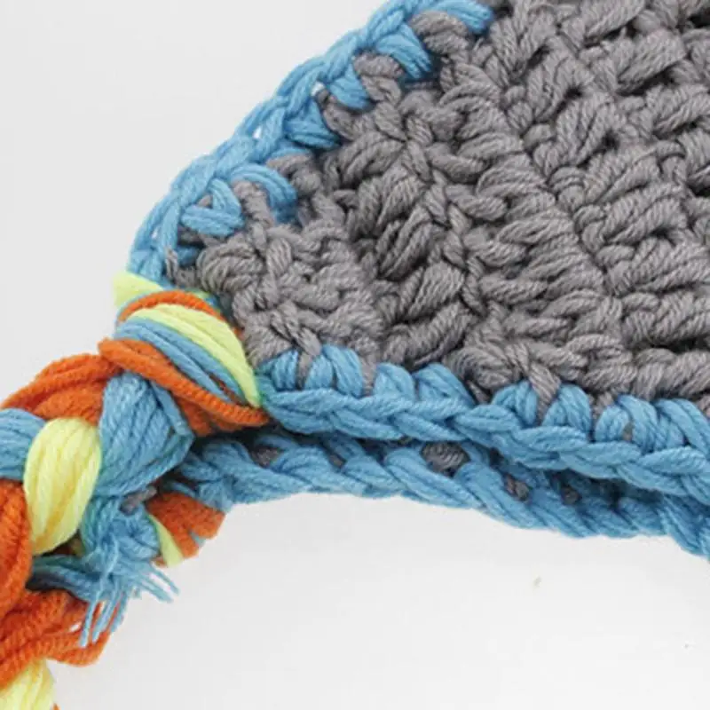 2pcs Cartoon Newborn Baby Photography Props Underpants Hat Knitted Costumes Hand-knitted Woolen Clothing for Infants