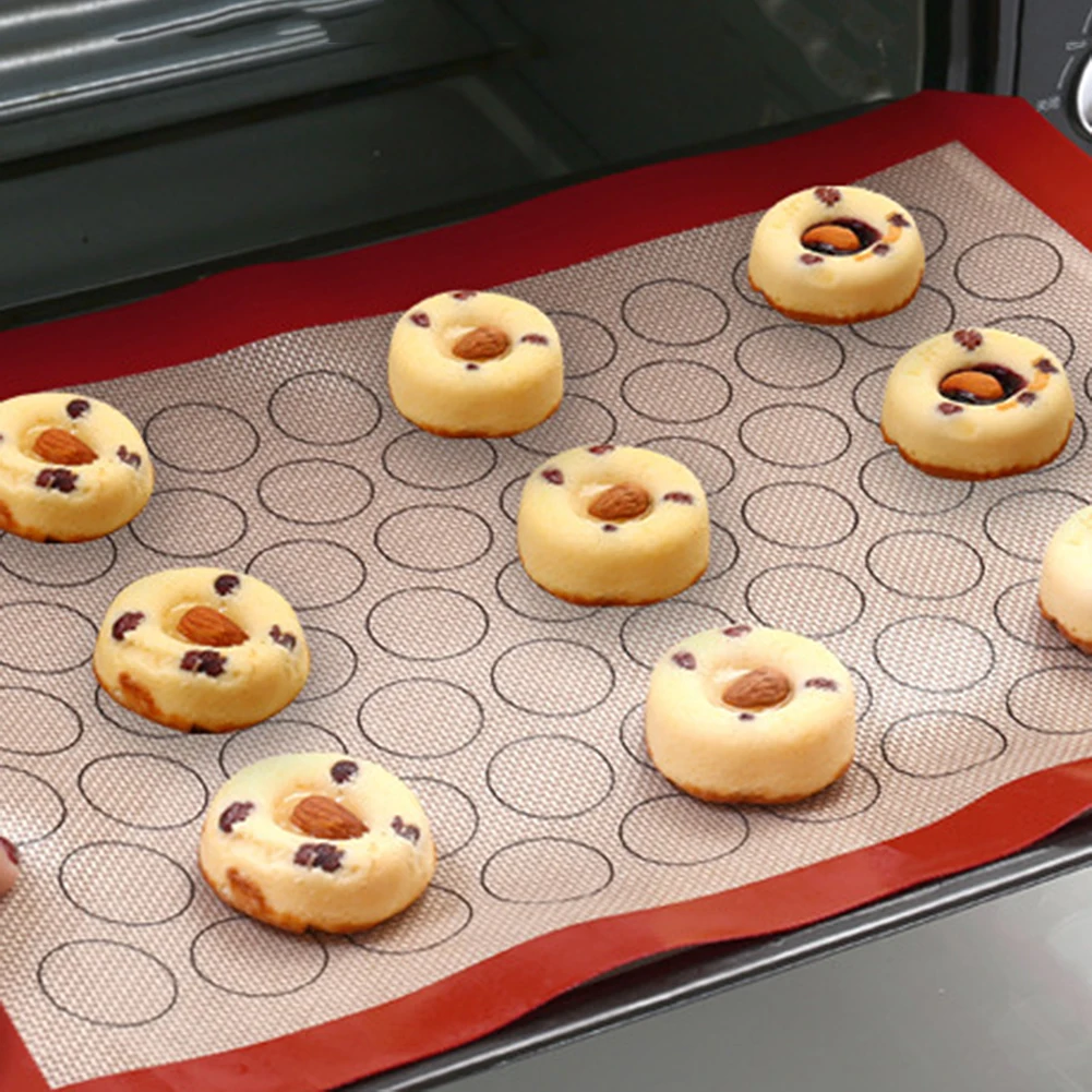 

Macaron Silicone Baking Mat Non stick 28 LG Circle Macaroon Kitchen Dough mat Liner Tool For Cake Bakeware Pastry Accessories