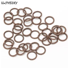 60 шт. тибетские серебряные поворотные кольца очаровательные соединительные кольца для изготовления ювелирных изделий 8 мм для брелоков Diy аксессуары