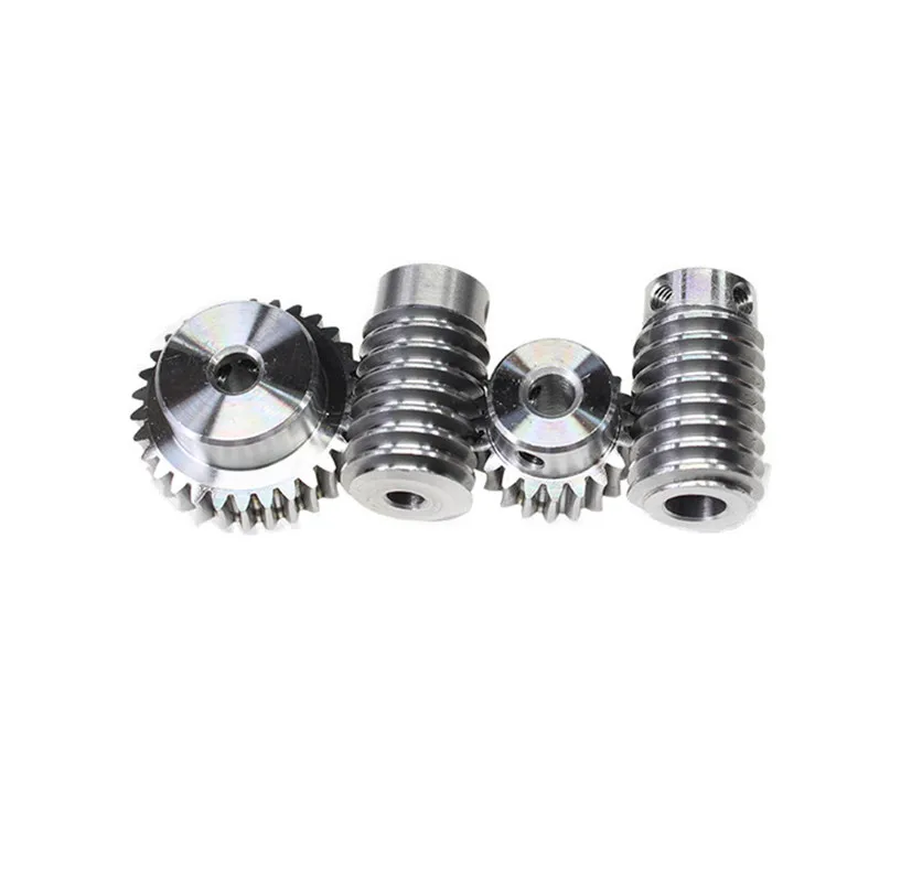 Motor Gear Transmission Gear 1M Modulus Worm Gear Ratio 5/20/30/40/50/60 Teeth Turbine Worm