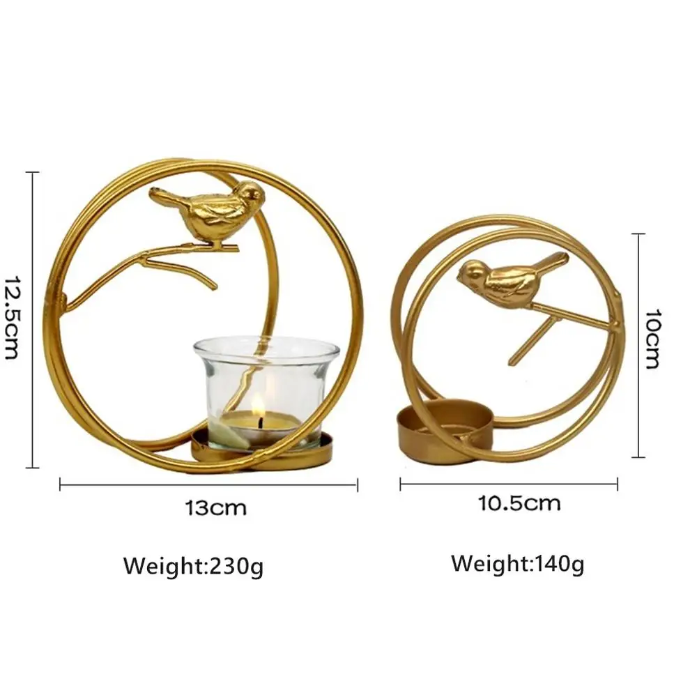 Скандинавский ретро геометрический Железный Держатель свечей Настольный подсвечник домашний декор Европейский стиль полая свеча держатели Decorative40