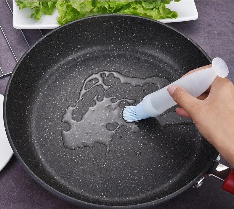 Пищевая силиконовая лента крышка барбекю масло бутылка с масляной кистью развертки высокая температура устойчивая Кисть Барбекю конус масло бутылка развертки