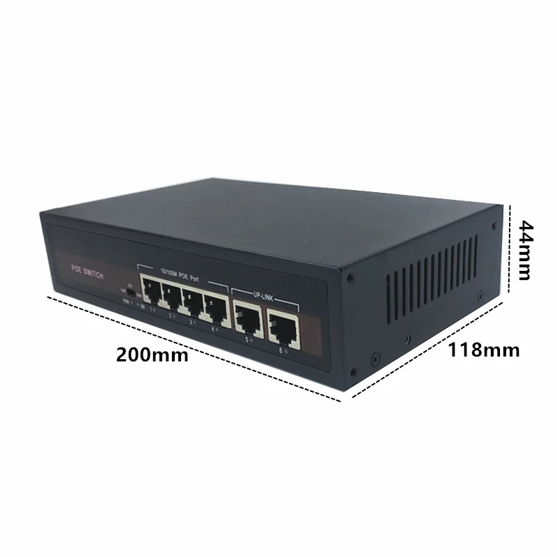 48V Ethernet POE switch with 5 10/100Mbps Port IEEE 802.3 af/at Suitable for IP camera/Wireless AP/CCTV camera system | Компьютеры и