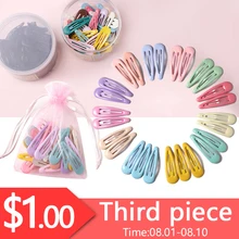 1 комплект = 20 шт., модная цветная пряжа в виде капель воды, заколки для волос для девочек, милые заколки для волос, заколки для волос, головные уборы, аксессуары для волос