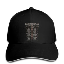 Бейсбол кепки WHITESNAKE фиолетовый Тур DTG печатных S 7 snapback шляпа с остроконечным
