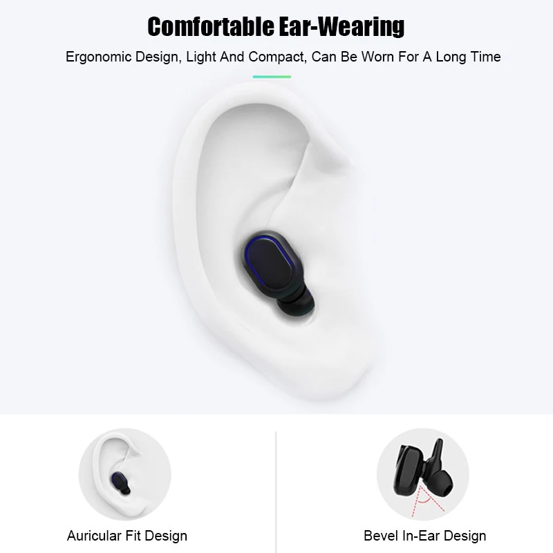 H10 Bluetooth Headsets for Redmi Airdots Wireless Earbuds 5 0 TWS Earphone Noise Cancelling Mic for Xiaomi iPhone Huawei