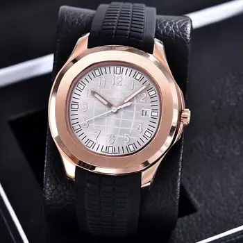 

luxury brand watch 39mm Automatic 2813 movement steel case comfortable rubber strap stainless steel clasp AAA watches 4