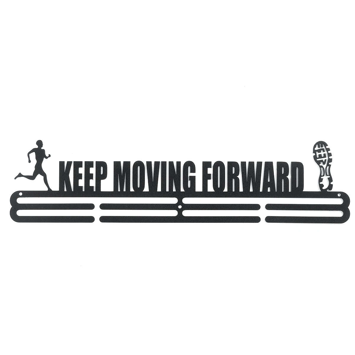 Keep Moving Вешалка для медалей, держатель для спортивных медалей, Креативы, проволока из нержавеющей стали, вешалка для медалей, для бега, плавания, спортзала, подарок, Декор - Цвет: Keep Moving
