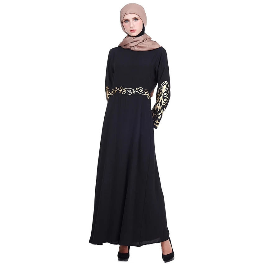 Мусульманское платье Abaya новинка 2 шт. туника и искусственная одежда для