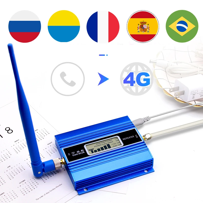 린트라텍 GSM 2G 3G 4G 신호 증폭기 900 1800 2100Mhz 휴대폰 중계기 네트워크 증폭기 밴드 3/ 밴드 1/ 밴드 8 증폭기
