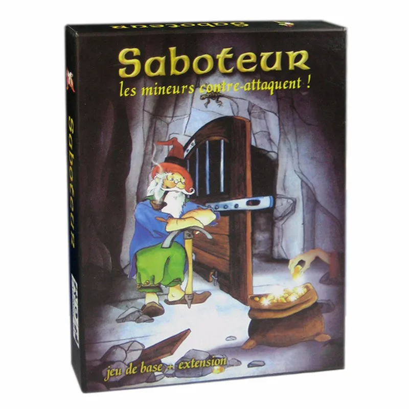 Майнер Игра настольная игра Saboteur 1 2 3 Дуэль для 2 игроков карточная игра Семья вечерние вывеска indoor Board игра