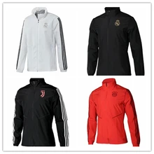 19 20 Новая футбольная Пылезащитная куртка топ Ювентус Манчестера байернда municхед куртка мужская футбольная ветровка на молнии Рубашки