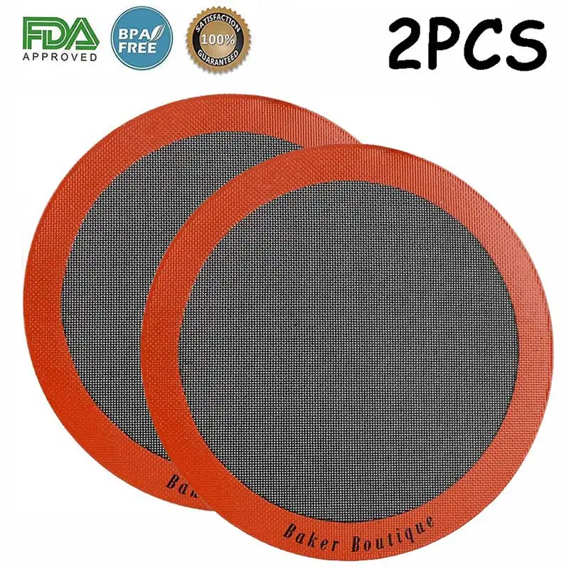 2 шт. силиконовые коврики для пиццы|baking mat|silicone baking matbaking liners |