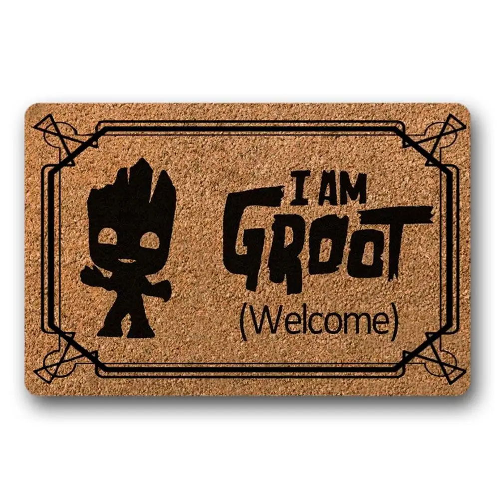 I Am Groot дверной коврик-Премиум дверной коврик-добро пожаловать коврик для двери декоративный внутренний открытый дверной коврик из нетканого материала
