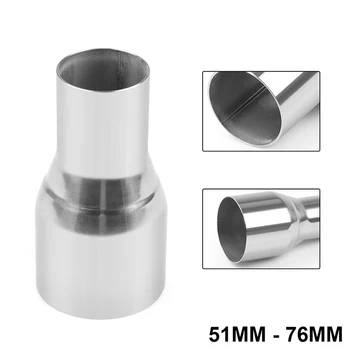 

1 Piece Car Exhaust Pipe Connector Tube Adapter Reducer Stainless Steel 2 Inch To 3 Inch OD Mufflers