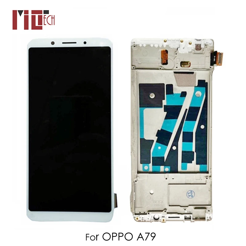 

LCD Display For OPPO A79 Incell Touch Screen Digitizer Assembly Replacement Black White No Frame 100% Tested 2160*1080 6.0 inch
