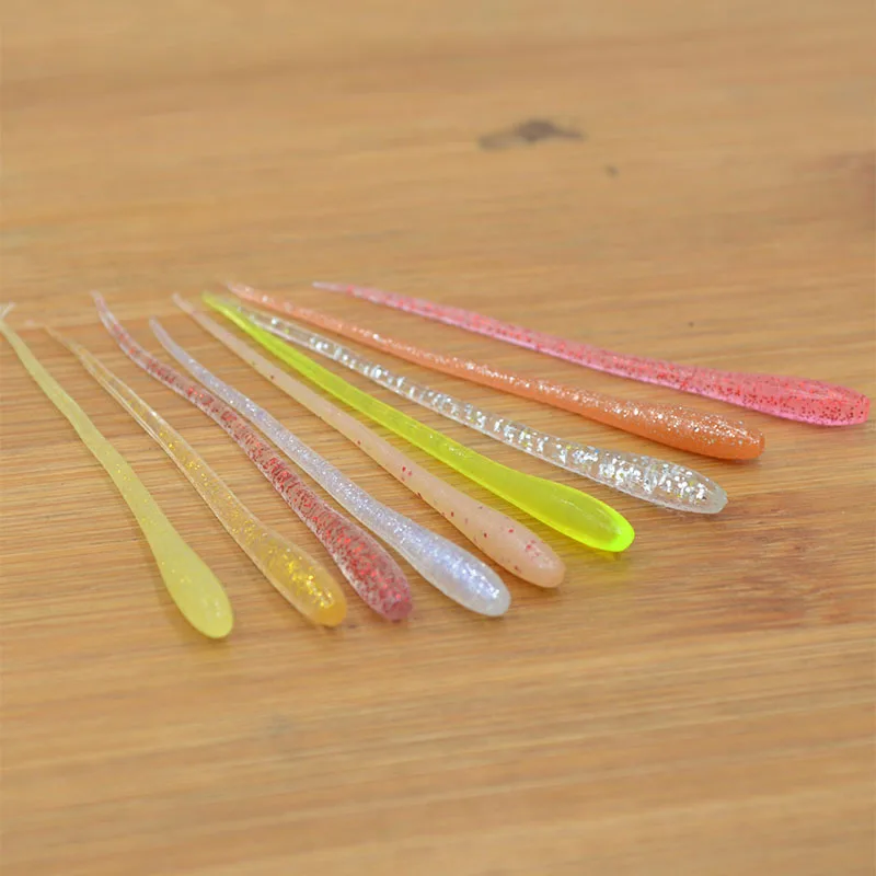 

Japan Root Fishing Soft Bait Artificial Fiber 7cm Straight Tail Soft Worm Lure Mandarin Fish Grouper Root Fish Pomegranate