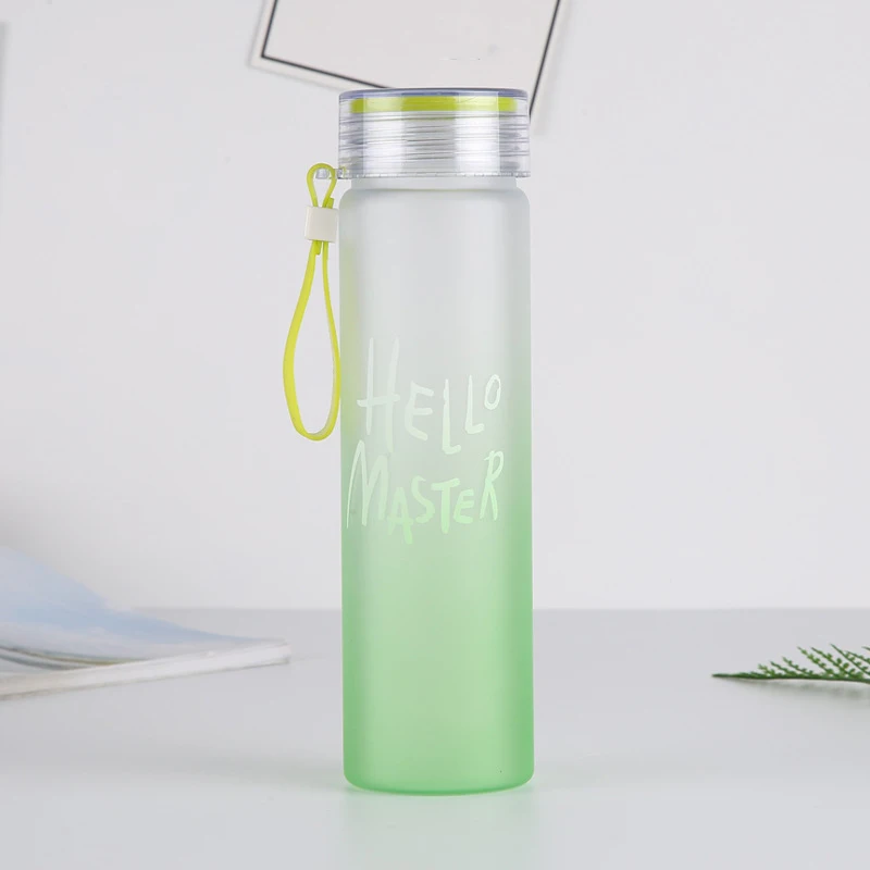500 мл Модная Портативная пластиковая бутылка для воды большая емкость бутылки для напитков светильник прочные бутылки для воды