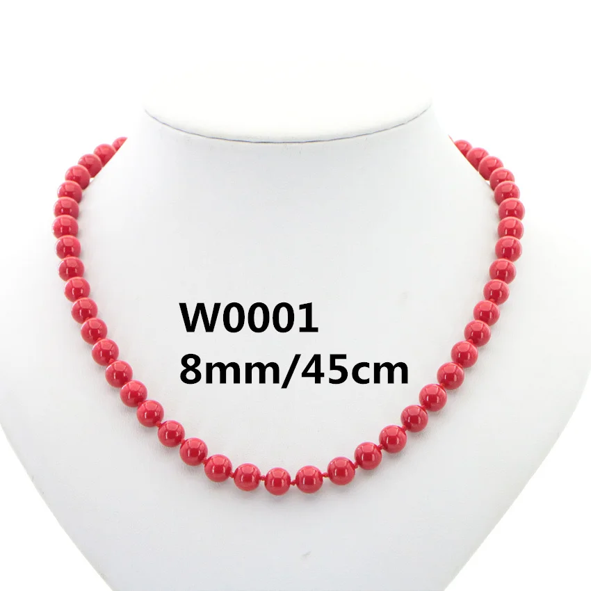 Pearl Coral Necklace Women 