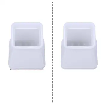 

16 Pcs/lot Gray Square Furniture Stool Floor Protection Pad Anti Slip Wear Resistant Silicone Chair Leg Cover Foot