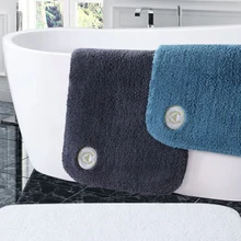 75x45 см сплошной синий/белый/серый/хаки хлопок напольный коврик для туалета утолщенный коврик для ванной входной коврик для ног коврик для ванной комнаты отель