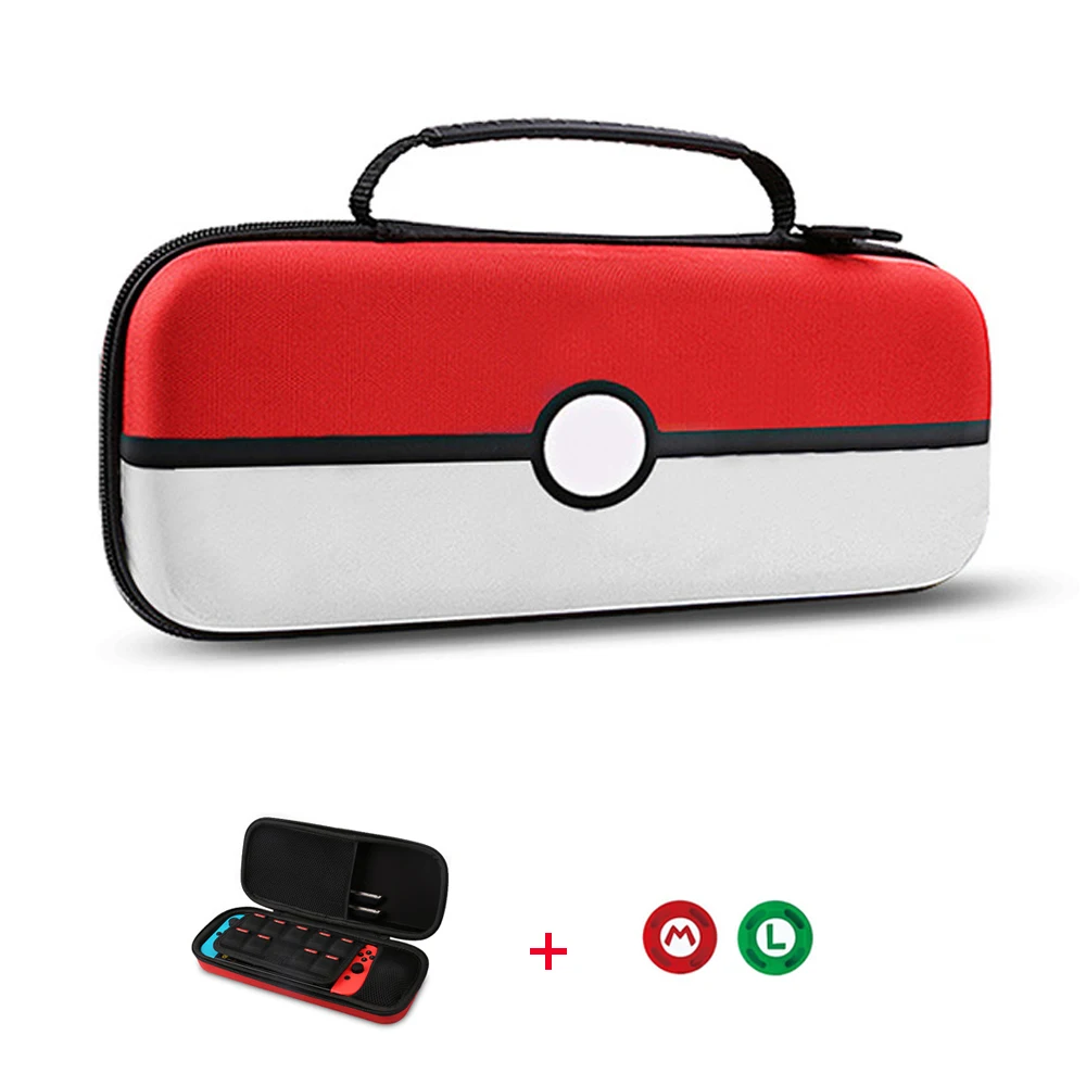Pokebball Marios Портативный EVA сумка для хранения чехол s для Kind Switch NS консоль защитный чехол Nintendo Switch аксессуары для игр - Цвет: Pokeball