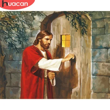 

HUACAN Oil Painting By Number Jesus DIY Pictures By Numbers Figure Kits Drawing On Canvas Hand Painted Paintings Gift Home Decor