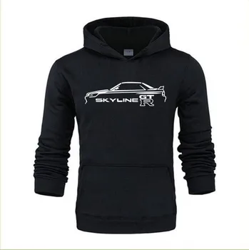 

High Quality Size XS-4XL Graphic Print Hoodies NISSAN GTR R32 INSPIRED Leisure Cotton GTR Car Hoodies, Men's Printed hoodies