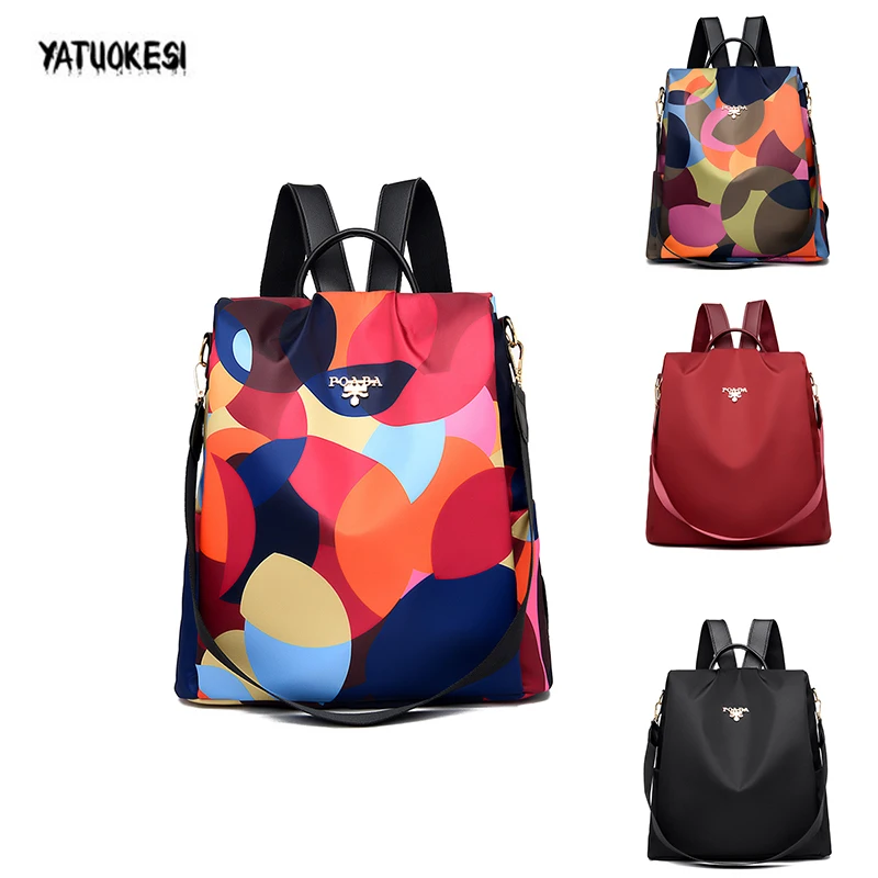 

Printing Female Travel Backpack Bags Anti-theft Women Swimming Backpacks Women Oxford Waterproof Outdoor Ladies Bagpack