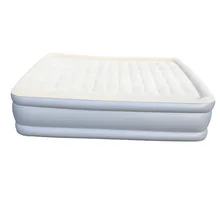Толстая двойная надувная Флокированная кровать, наружная надувная Флокированная высокая кровать поставляется с 110 В встроенным воздушным насосом
