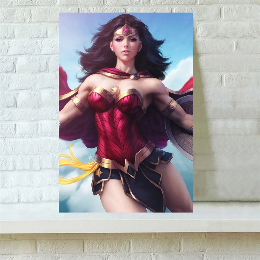 HD Print Oil Painting Home Decor Art on Canvas Wonder Woman 12x18inch Unframed